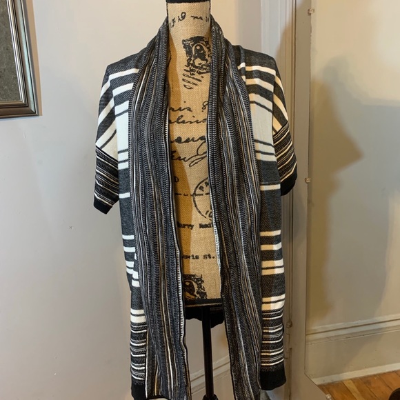 Vince Striped Cardigan - Picture 3 of 6